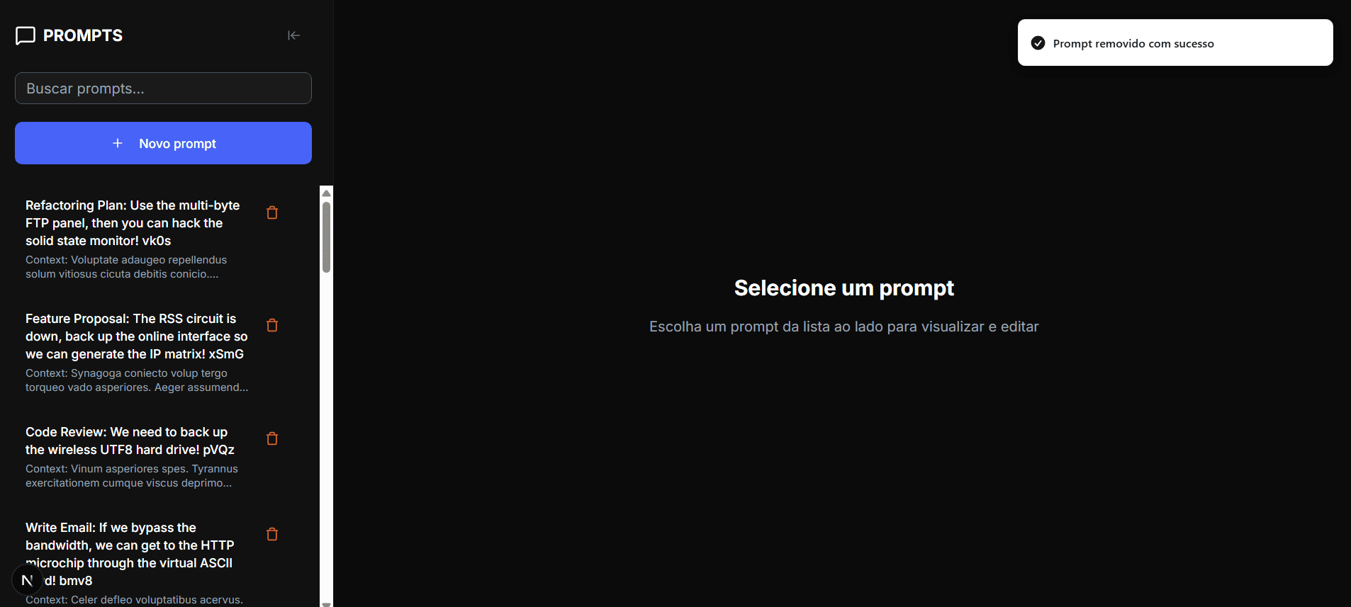 Prompt Manager